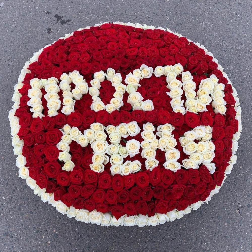 Заказ цветов: 501 роза Прости - ракурс 1