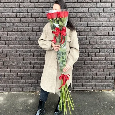 Купить Букет из 15 гигантских роз (130 см)