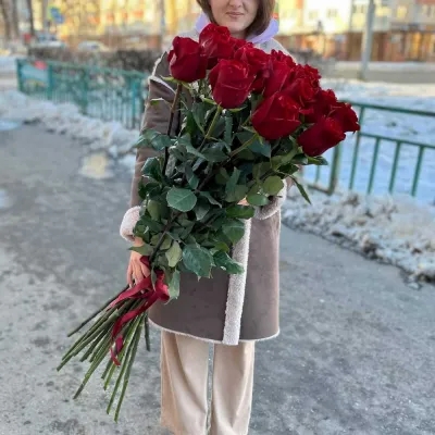 Купить Гигантские розы 110 см — 15 штук