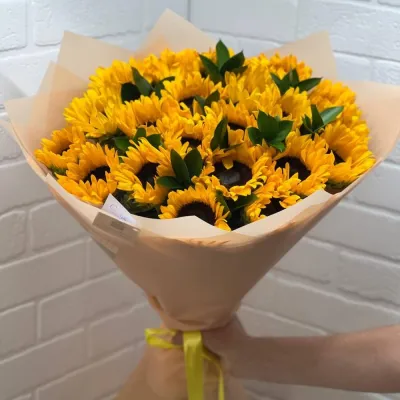 Купить Солнечные подсолнухи 19 шт