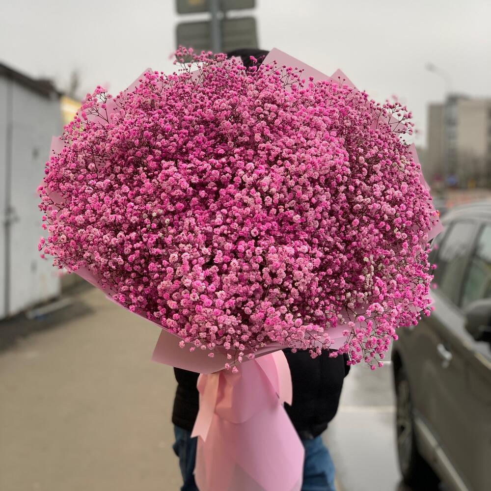 Заказ цветов: Яркая розовая гипсофила 25 шт - ракурс 2